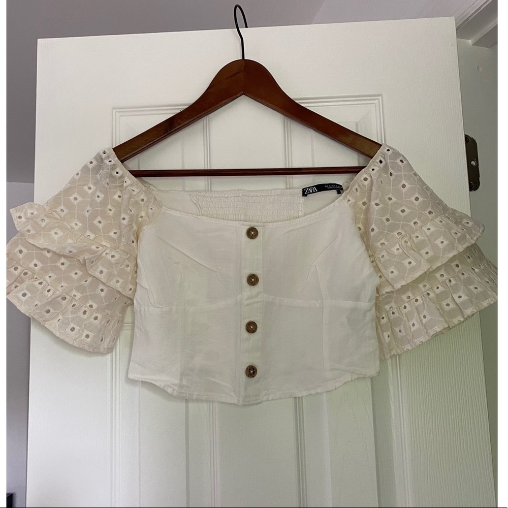 Zara Crop Shirt Size S